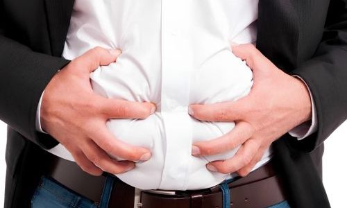 Bloating after eating.